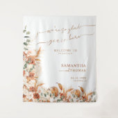 Tenture Elégant Botanic Greenery Mariage accueil en toile (Devant)