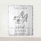 Tenture Elegant Bridal Shower High Heels Floral Custom (Devant)