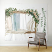 Tenture Elégant cadre de mariage sur la plage (En situation (horizontale))