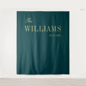 Tenture Elégant cadre mariage élégant vert essence (Devant)