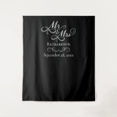 Tenture Elégant cadre photo de mariage (Devant)