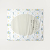 Tenture Elégant caoutchouc Ducky Ribbon Baby shower arrièr (Devant (Horizontal))