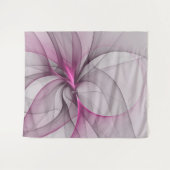 Tenture Elégant Chaos Moderne Abstrait rose Fractal Art (Devant (Horizontal))