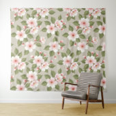 Tenture Elegant cherry blossoms seamless pattern (En situation (horizontale))