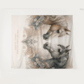 Tenture Elégant cheval Mariage arrière-plan (Devant (Horizontal))