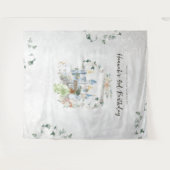 Tenture Élégant conte de fées | Princesse Anniversaire (Devant (Horizontal))