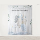 Tenture Élégant conte de fées | Princesse d'hiver (Devant)