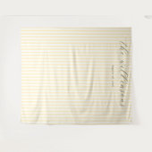 Tenture Elegant Cream Pinstripes (Devant (Horizontal))