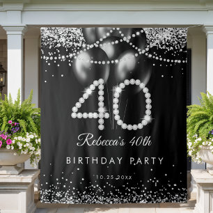 Tenture Elégant Diamants 40e Anniversaire