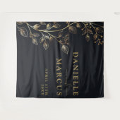 Tenture Elégant doré Mariage moderne fond (Devant (Horizontal))