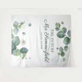 Tenture Elégant Eucalyptus Futur Mme Photo Booth fond (Devant (Horizontal))