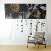 Tenture Elégant fiançailles florales (En situation (horizontale))