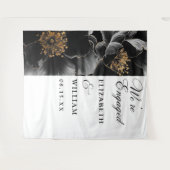 Tenture Elégant fiançailles florales (Devant (Horizontal))