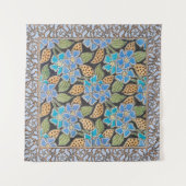 Tenture Élégant Fleur Bleu Périwinkle Floral Classic (Devant (Horizontal))