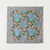 Tenture Élégant Fleur Bleu Périwinkle Floral Classic (Devant)