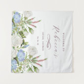 Tenture Élégant Floral Fête de Mariage (Devant (Horizontal))