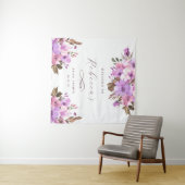 Tenture Élégant Floral Fête de Mariée (En situation (horizontale))