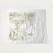 Tenture Elegant French Chateau Pastel Bridal Garden  (Devant (Horizontal))