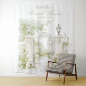 Tenture Elegant French Chateau Pastel Bridal Garden  (En situation)