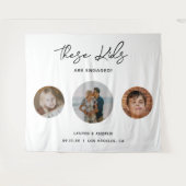 Tenture Elegant Funny Kids Photo Engagement Party Contexte (Devant (Horizontal))