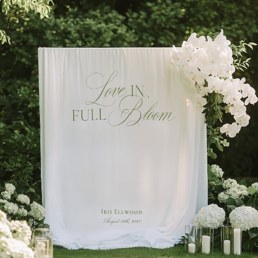 Tenture Elegant Garden Tea Bridal Shower Backdrops Banner