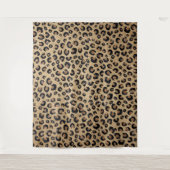 Tenture Elegant Gold Glitter Black Leopard (Devant)