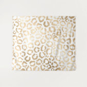 Tenture Elegant Gold White Leopard Cheetah Animal Print (Devant (Horizontal))