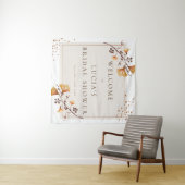 Tenture Elégant Golden Autumn Leaf Fête des mariées Bienve (En situation (horizontale))