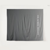 Tenture Elegant Gray Typographic (Devant (Horizontal))