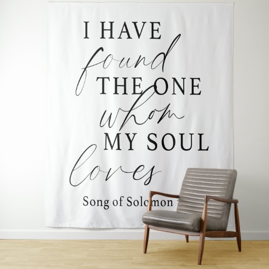 Tenture Élégant J'Ai Trouvé Le Mariage One Quote (En situation)