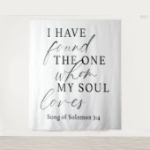 Tenture Élégant J'Ai Trouvé Le Mariage One Quote (Devant)