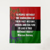 Tenture Élégant Marcus Garvey TREE SANS RACINE (Devant)