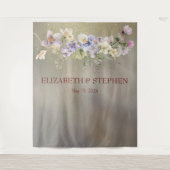 Tenture Elégant Mariage d'automne floral (Devant)