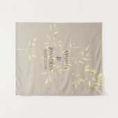 Tenture Elégant Mariage Floral Photo Booth fond (Devant (Horizontal))