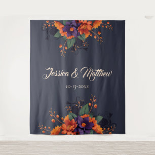 Tenture Elégant Mariage gothique 3D floral arrière-plan