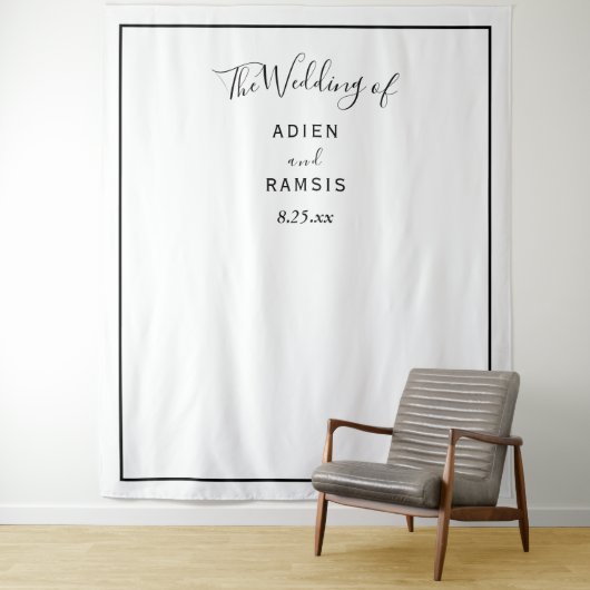 Tenture Elégant Mariage moderne (En situation)