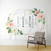 Tenture Elégant Mariage personnalisé fond photo (En situation (horizontale))