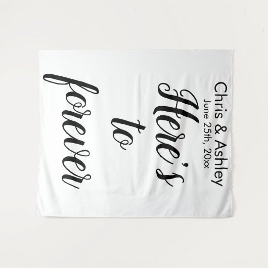 Tenture Elégant Mariage Photo Prop Photo Booth Backdrop (Devant (Horizontal))