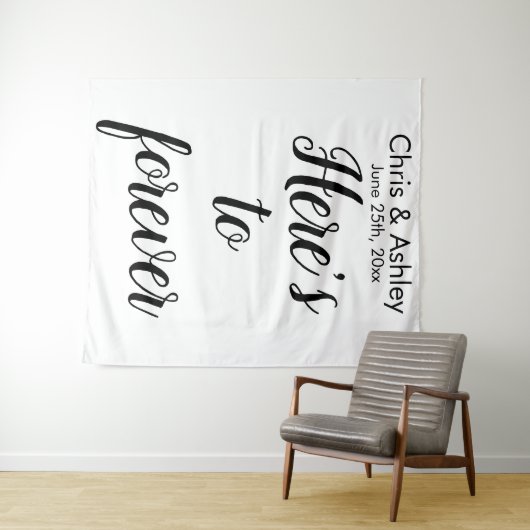 Tenture Elégant Mariage Photo Prop Photo Booth Backdrop (En situation (horizontale))