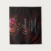 Tenture Elégant mariage rouge noir et noir (Devant)