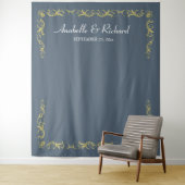 Tenture Elégant Mariage victorien Photo Booth Backdrop (En situation)