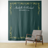 Tenture Elégant Mariage victorien Photo Booth Backdrop (En situation)