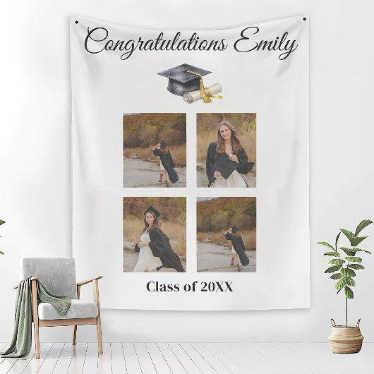 Tenture Elegant Minimal Minimalist Graduation