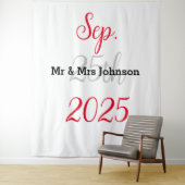 Tenture Elégant minimaliste Mariage arrière-plan (En situation)