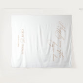 Tenture Élégant minimaliste Mariage Backdrops Bannière (Devant (Horizontal))