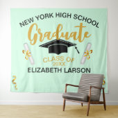 Tenture Élégant moderne cadre doré supérieur noir (En situation (horizontale))