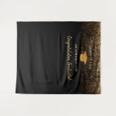 Tenture Elégant moderne noir Graduation photo fond (Devant (Horizontal))