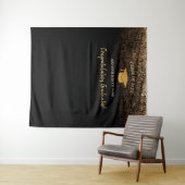 Tenture Elégant moderne noir Graduation photo fond (En situation (horizontale))