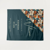 Tenture Élégant Motif à fleurs tropicales Mariage (Devant (Horizontal))