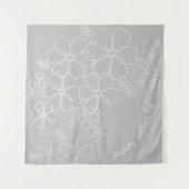 Tenture Élégant motif simple fleurs d'été (Devant (Horizontal))